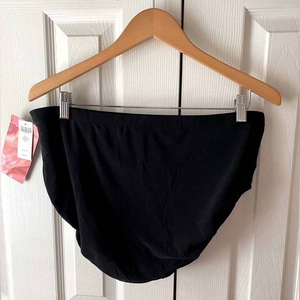 🆕 MagicSuit by Miraclesuit Black Classic Brief Bikini Bottoms SZ 16 - Picture 2 of 9